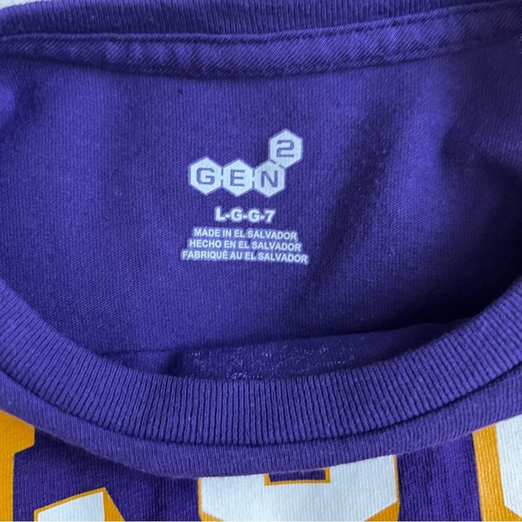 Gen 2 Boys 3 in 1 LSU t-shirt, Size 7 - Picture 3 of 5